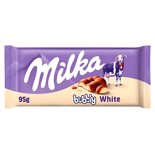 Milka Bubbly White шоколад белый воздушный 95 гр 00-00001774 - фото 52357