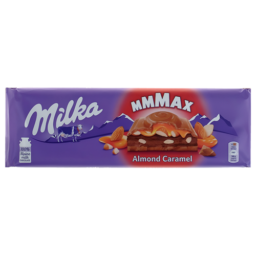 Milka mmmax almond caramel шок. плитка 300 гр УТ-00000657 - фото 52371
