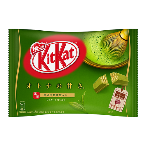 Kit-Kat ЯПОНСКИЙ КИТ-КАТ с зеленым чаем матча (10 шт) 124,3 гр Т1-00041050 - фото 52372