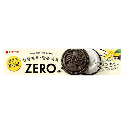 Lotte Zero Cookies&Cream Sand Cookies печенье б/сахара 96 гр Т1-00032378 - фото 52429