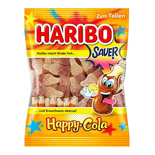 Haribo Happy Cola Sauer мармелад кислая кола 175 гр Т1-00013686 - фото 52468