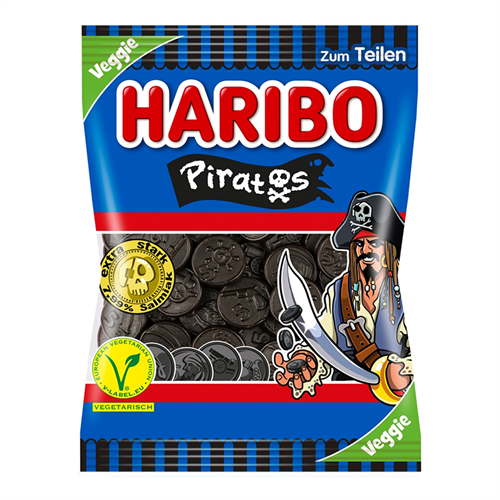 Haribo Veggie Lakritz Piratos мармелад жев Пираты лакричные 175 гр Т1-00023799 - фото 52524