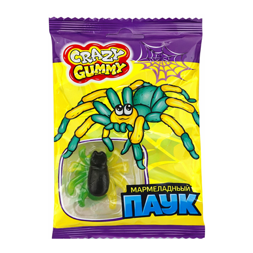 Crazy Gummy мармелад жевательный Мармеладный Паук 15 гр УТ-00011566 - фото 52590