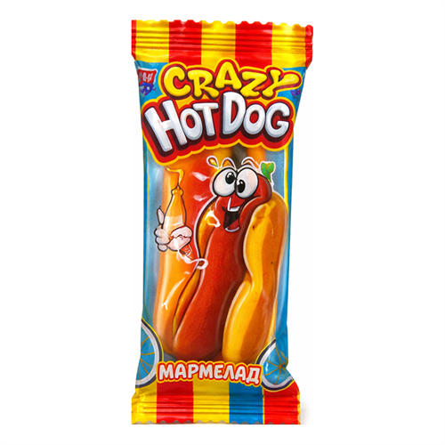Мармелад Канди Крейзи Хот Дог 10г Т1-00016182 - фото 52595