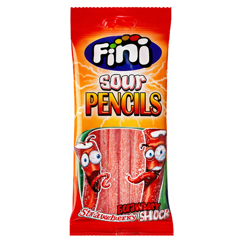 FINI Sour Pencils мармелад жев кислые карандаши со вкусом клубники 100 гр РТ-00003451 - фото 52602