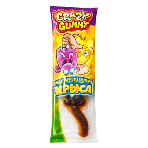 Crazy Gummy мармелад жевательный Крыса 15 гр Т1-00022046 - фото 52695