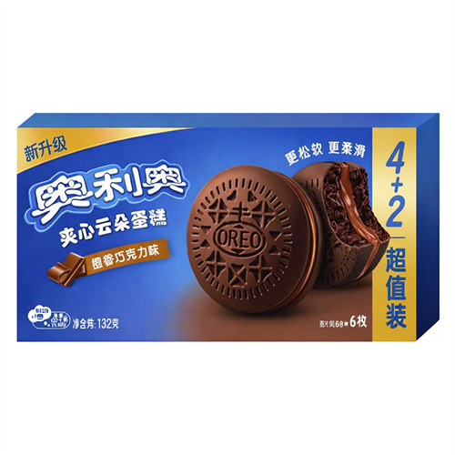 Печенье Oreo Airy Cake Chocolate Шоколад 132гр Т1-00046399 - фото 52749