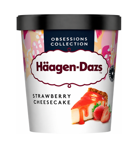 HAAGEN-DAZS МОРОЖЕНОЕ КЛУБНИЧНЫЙ ЧИЗКЕЙК ВЕДРО 8X460МЛ Т1-00046870 - фото 52776