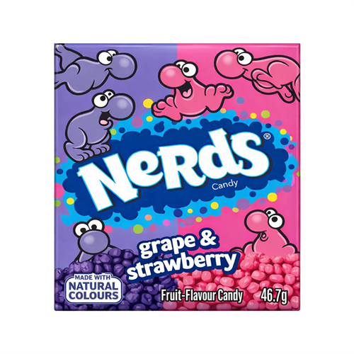 Nerds Grape Strawberry виноград клубника драже 46,7 гр 00-00001726 - фото 52821
