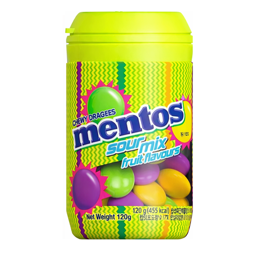 Mentos Sour Mix Bottle Жев. конфеты Кислая смесь 120г Т1-00026409 - фото 52885