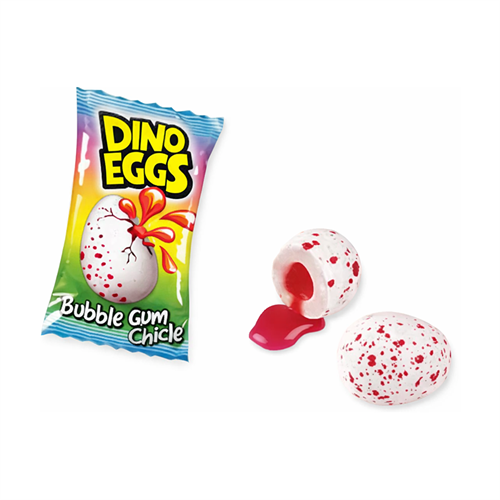 Fini жевательная резинка яйцо динозавра клубнич.начинкой 5.5 гр УТ-00001000 - фото 53019