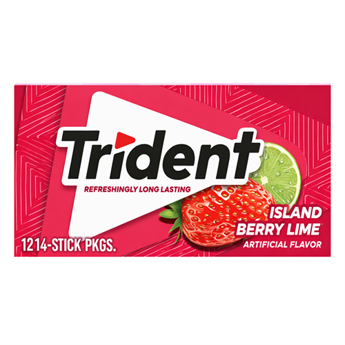 Trident Island Berry Lime Жевательная резинка 25 гр 00-00001623 - фото 53024