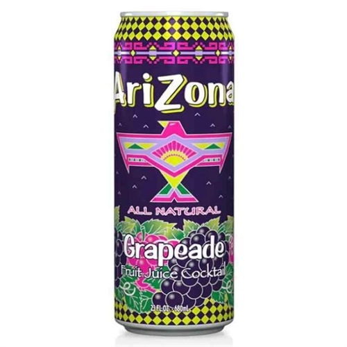 Напиток сокосодержащий AriZona Grapeade со вкусом винограда, 650 мл 141260 - фото 54276