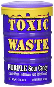 Toxic Waste Purple Drum Candy Sweets фиолетовая банка 42 гр