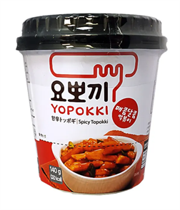 Yopokki рисовые палочки со сладко-острым соусом 140 гр стакан