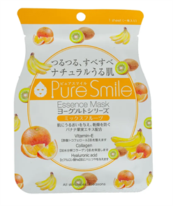SunSmile PureSmile Yogurt Series Mixed Fruits EssMask Тканевая маска для лица 23 мл