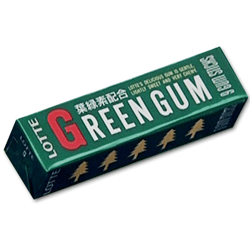 Lotte Green Gum жев. резинка со вкусом зеленого чая и мяты 31 гр