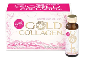 Pure Gold Collagen японский питьевой коллаген с витамином С и гиалуроновой кислотой 10 бут*50 мл