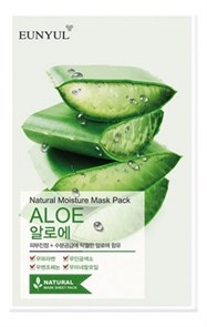 EUNYUL Natural Moisture Mask Pack Aloe Тканевая маска для лица с экстрактом алоэ 22 мл
