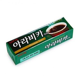 Lotte Arabica Coffee жев. резинка со вкусом кофе 26 гр