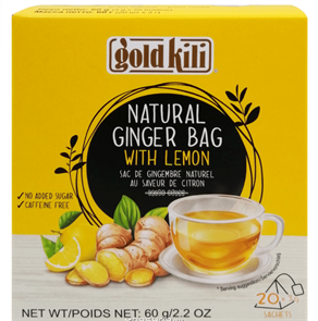 Gold Kili Имбирь натуральный с лимоном в пирамидках 60 гр