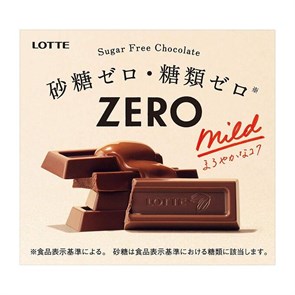 Lotte Zero No Sugar Chocolate Mild шоколад молочный без сахара 50 гр