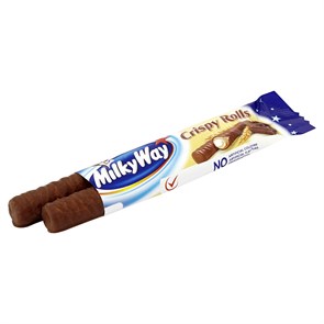 MilkyWay Crispy Rolls шоколадный баточик 25 гр 92071 - фото 35760