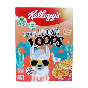 Kellogg's Honey Llama Loops сухой завтрак 330 гр