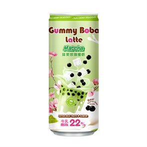 O's Bubble Gummy Boba Latte Matcha безалкогольный напиток 470 мл