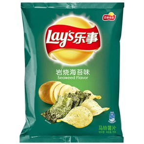 Lay's Seaweed Flavor чипсы со вкусом нори 70гр