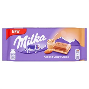 Milka Almond Crispy Creme шоколадная плитка 90 гр 105747-1