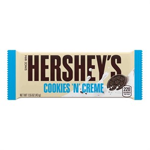 Hersheys плитка белого шоколада с кусочками печенья 43 гр
