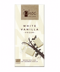 iChoc Vegan White Vanilla шоколад белый на рисовом молоке 80 гр