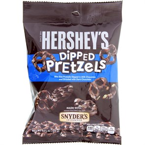 Hershey's Dipped Pretzels печенье в молочном и темном шоколаде 120 гр