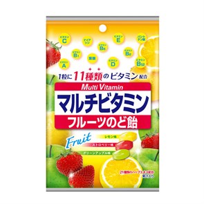 Senjaku леденцы фруктовые мультивитамины лимон, клубника,яблоко 76 гр
