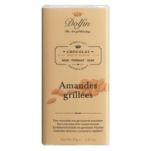 Dolfin Noir aux Amandes Grillees темный шоколад с жаренным миндалем 70 гр