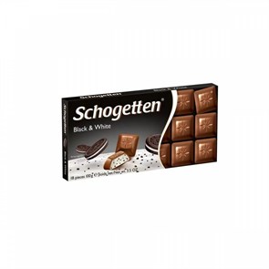 Schogetten Black&White молочный шоколад с печеньем 100 гр