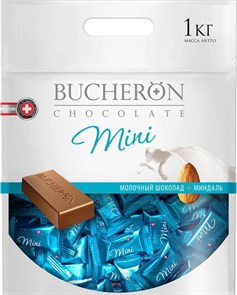 Bucheron Mini молочный шоколад с миндалем 1000 гр
