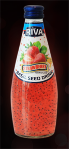 Basil Seed Drink Strawberry напиток с семенами чиа клубника 290 мл