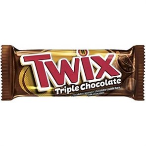 Twix Triple Chocolate шоколадный батончик 40 гр