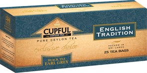 CUPFUL чай черный эрл грей 25 пакетиков по 2 гр