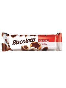 Biscolata Starz печенье с молочным шоколадом и молочным кремом 88 гр