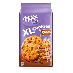 Milka XL Choco печенье милка с крошкой шоколада 184 гр 063113 - фото 37344