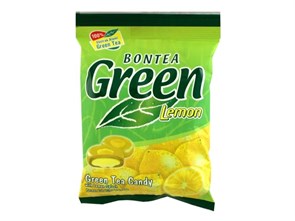 Карамель BONETEA Green Candy, зелёный чай и лимон, 150гр