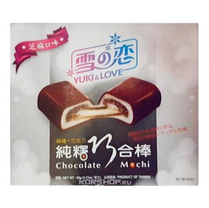Mochi Roll шоколадный моти ролл кунжут с кремом 90 г