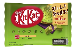 Kit-Kat шоколадные батончики с зеленым чаем и миндалем 144 гр
