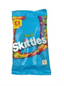 УДАЛЕНО Skittles Tropical Pouch жевательные конфеты 152 гр