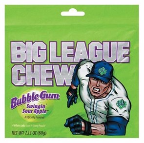 Big League Chew Bubble Gum жвачка хворост 60 гр