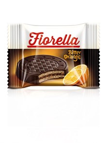 Fiorella вафли в темном шоколаде с апельсином 20 гр