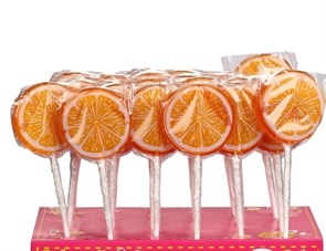 Карамель леденцовая апельсиновая палочка 30 гр